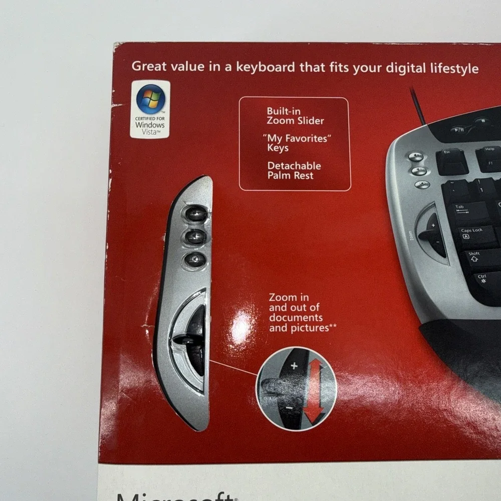 Microsoft Digital Media Pro Model 1031 BX1-00005 Wired Keyboard NEW Sealed